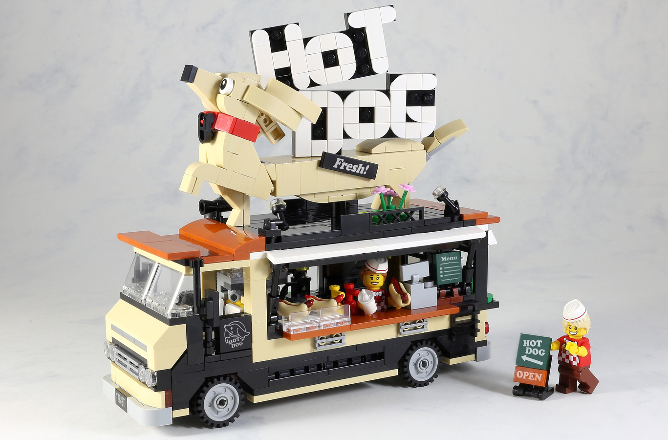 Lego hot cheap dog truck