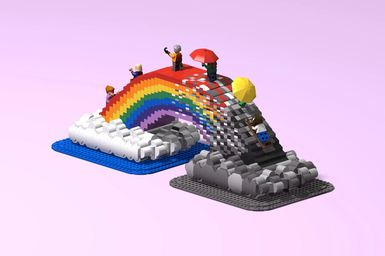 Easy lego rainbow new arrivals