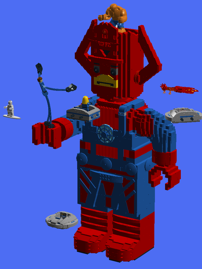 LEGO IDEAS Galactus vs. The Fantastic 4