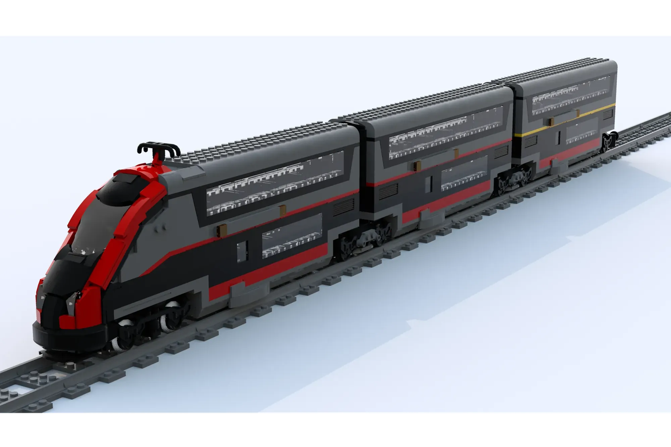 LEGO IDEAS Double Decker Train With Sliding Doors