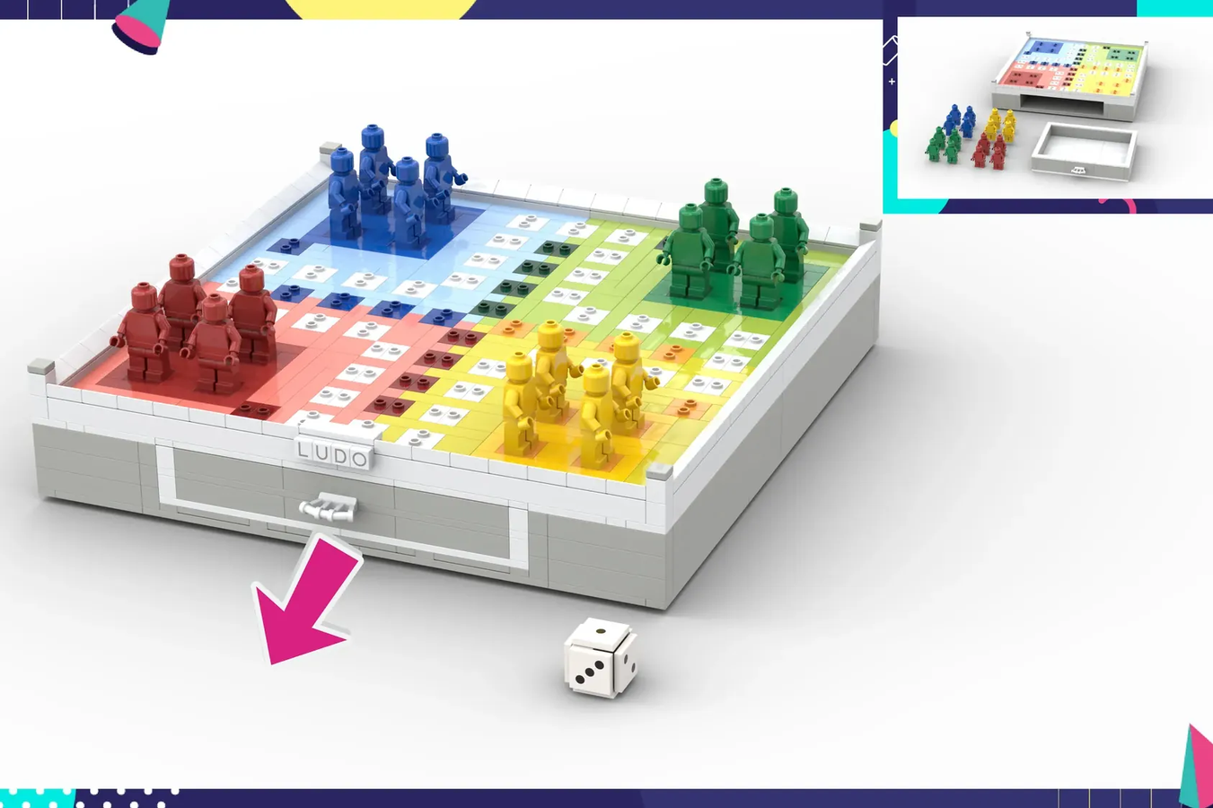 Lego discount ludo set