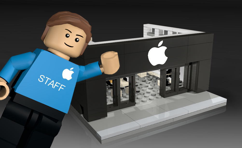 Lego cheap apple store