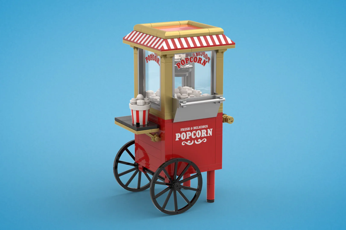 LEGO IDEAS Popcorn Cart