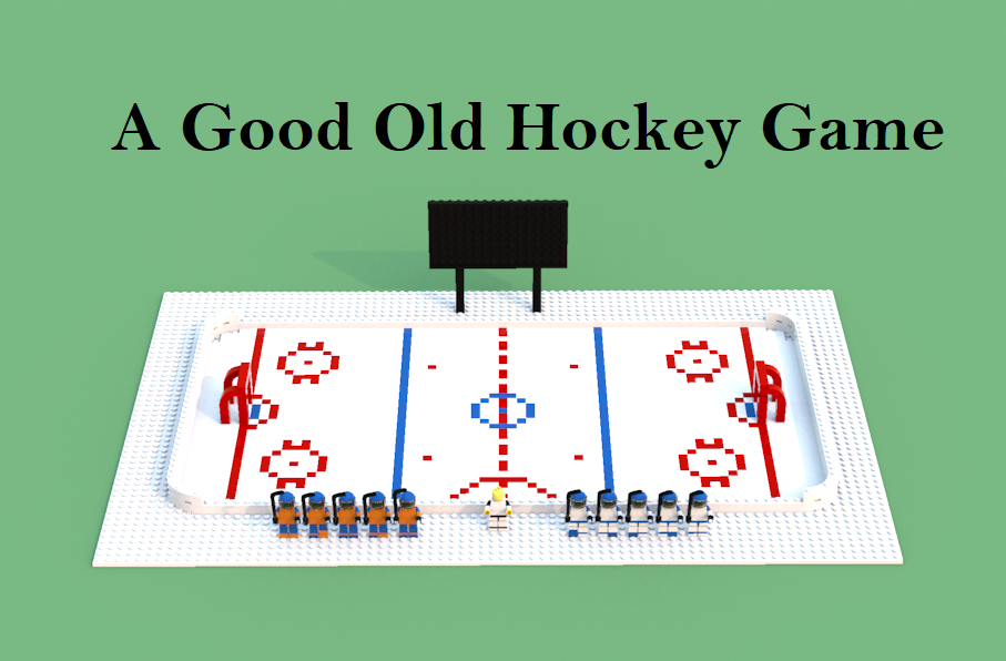 LEGO IDEAS Hockey Rink with Players