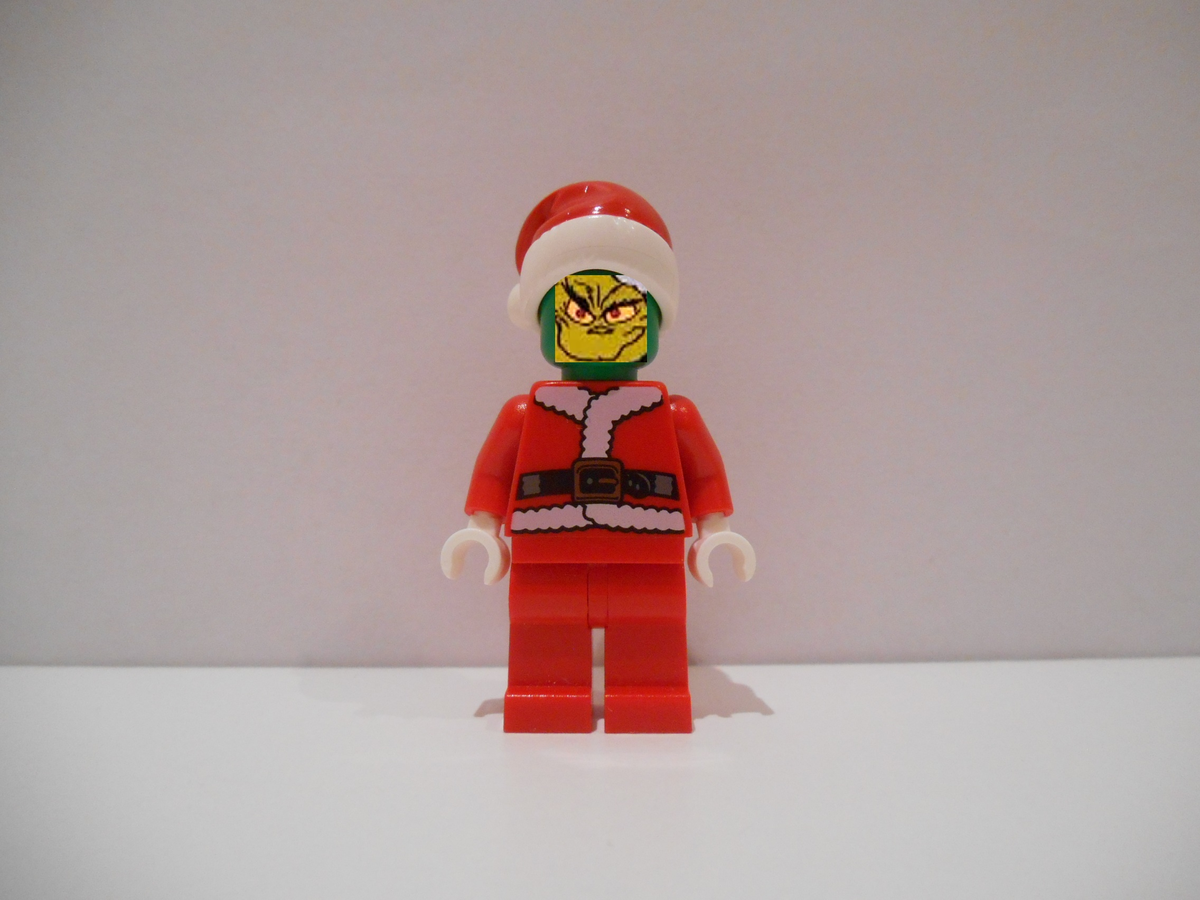 Grinch lego sale minifigure