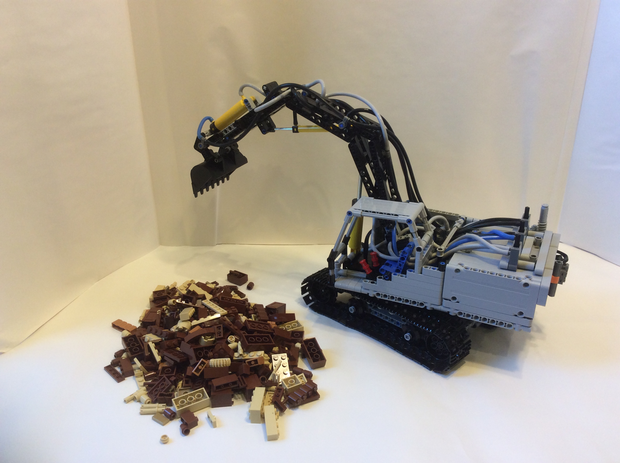 Lego store pneumatic excavator