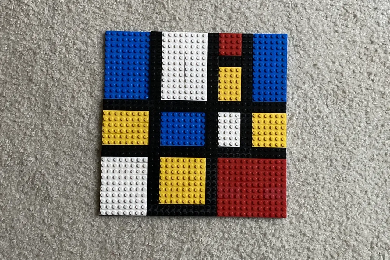 LEGO IDEAS Composition Inspired by Mondrian