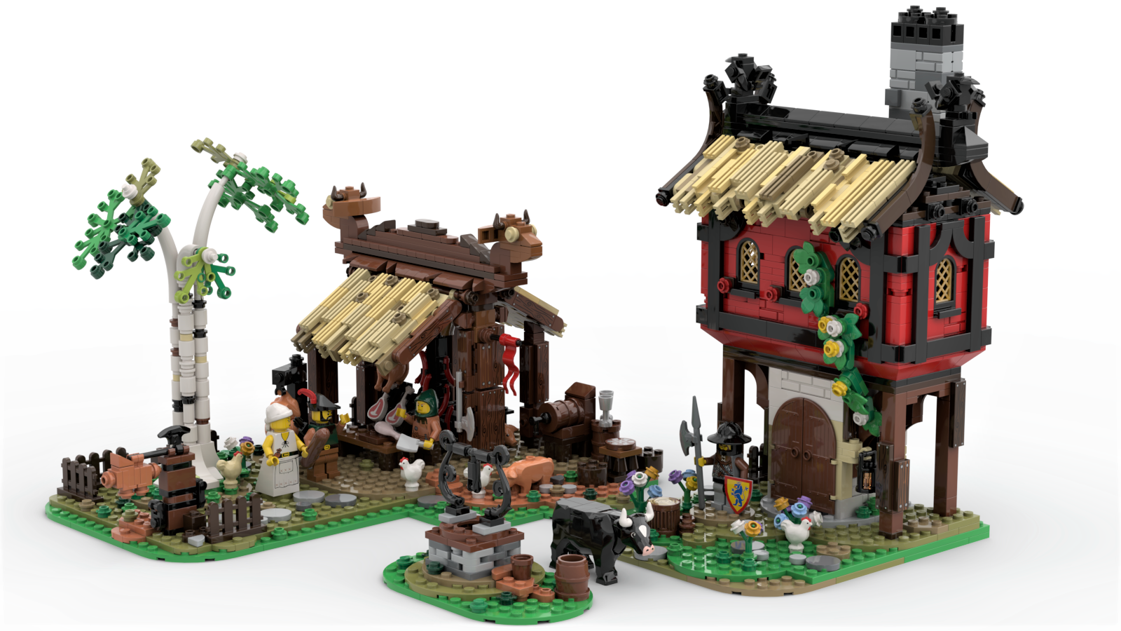 LEGO IDEAS - Medieval Seaside Market