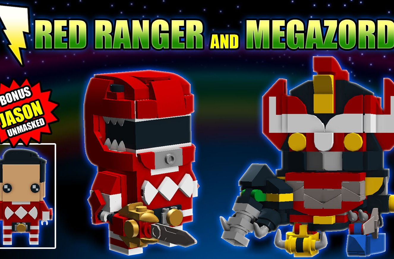 LEGO IDEAS Power Ranger BrickHeadz Red Ranger and Megazord