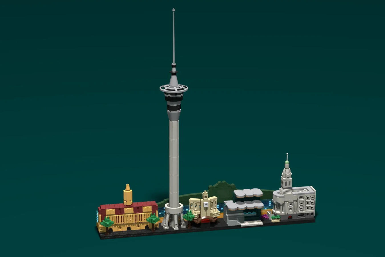LEGO IDEAS Auckland City Skyline, New Zealand LEGO Architecture