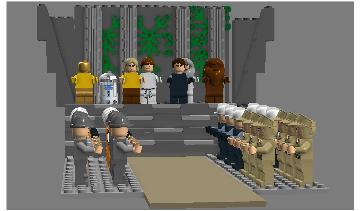 han solo medal ceremony lego