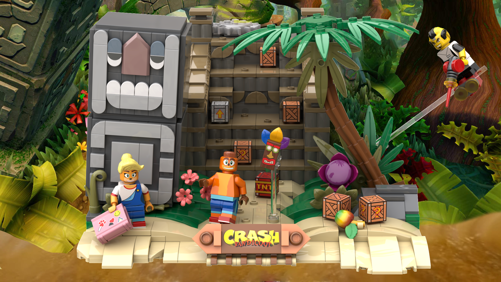 Lego Ideas Crash Bandicoot N Sanity Beach