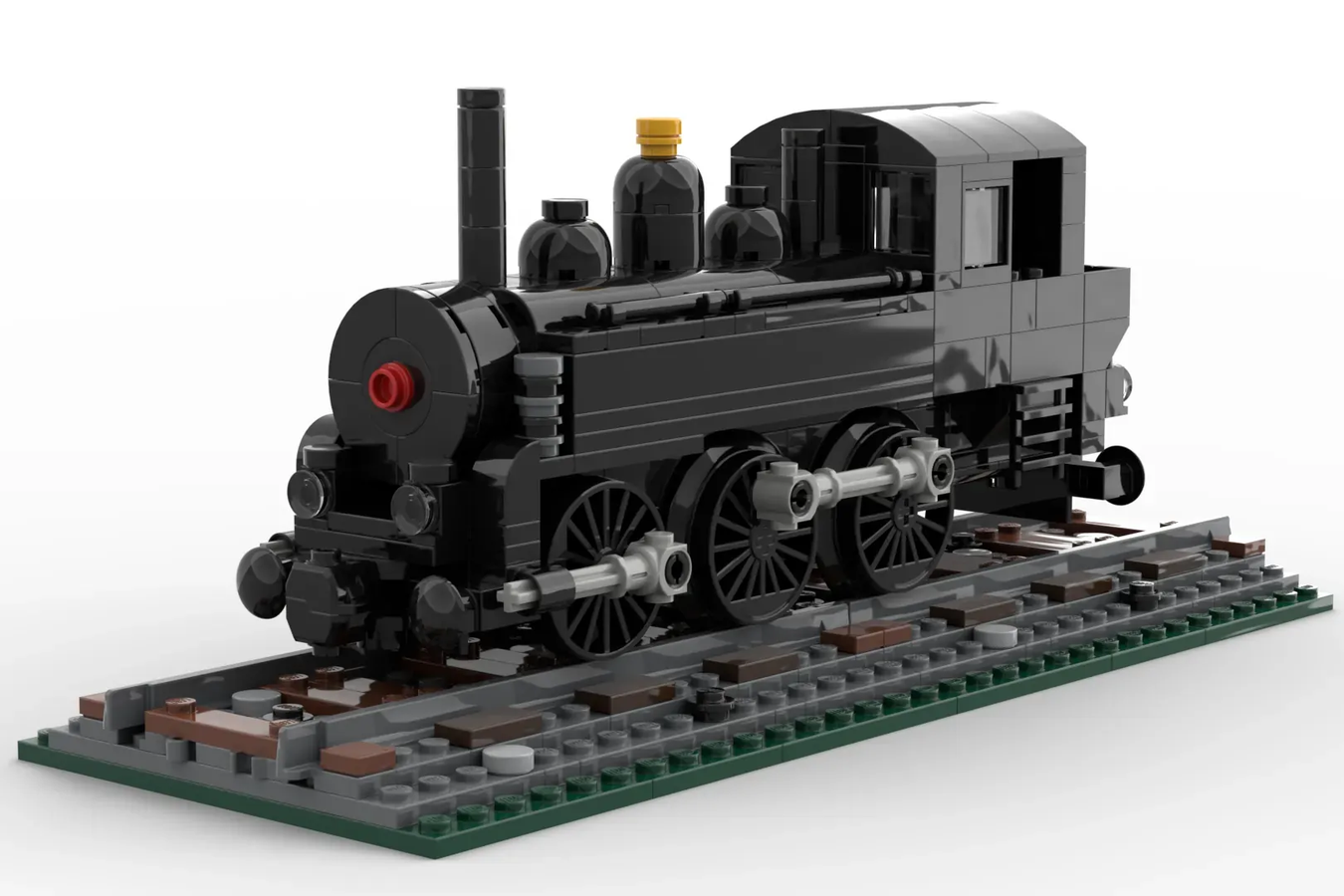 Lego steam engine train hot sale