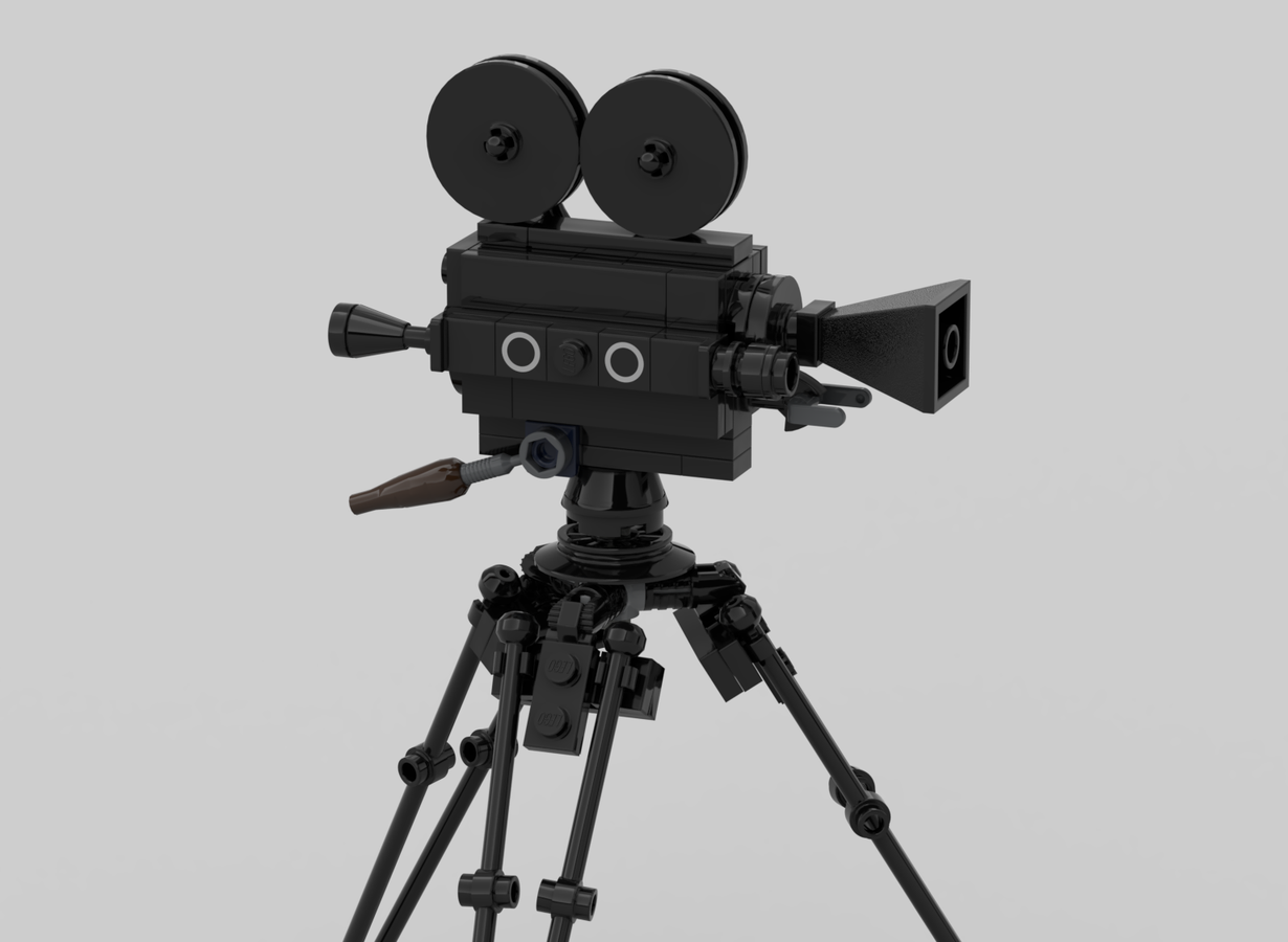 LEGO MOC Movie camera - minifigure scale by ingrids