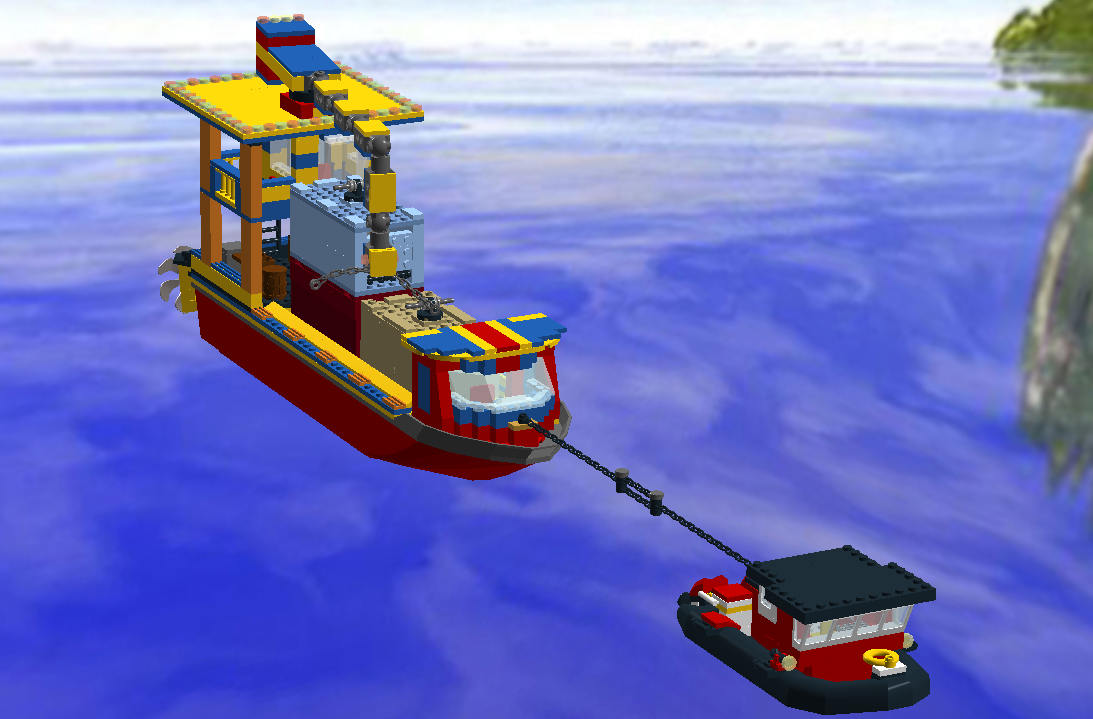 Lego cargo boat online