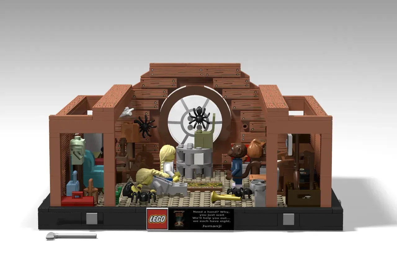 LEGO IDEAS - Jumanji 1995 Spiders In The Attic Diorama