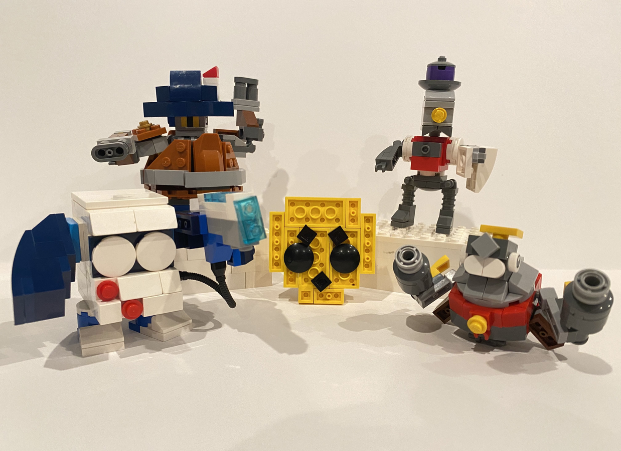 LEGO IDEAS - Brawl Stars Brawlers Barley, Tick, Darryl and 8-Bit