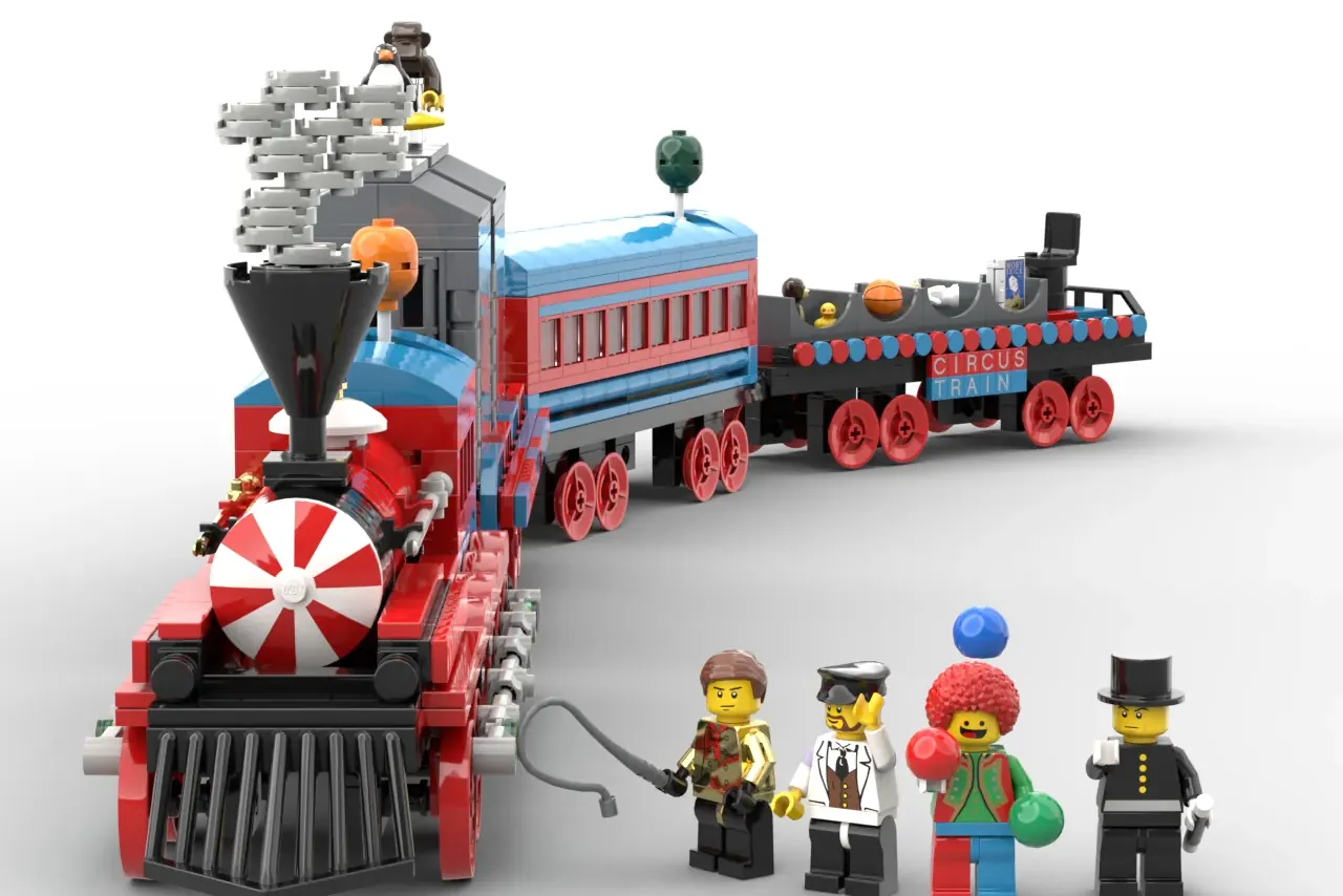 Steam Into The Circus With This Whimsical Train The Brothers Brick The ...