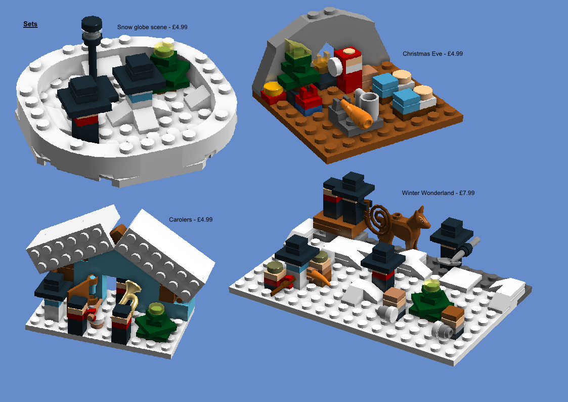 Lego christmas sales scene ideas