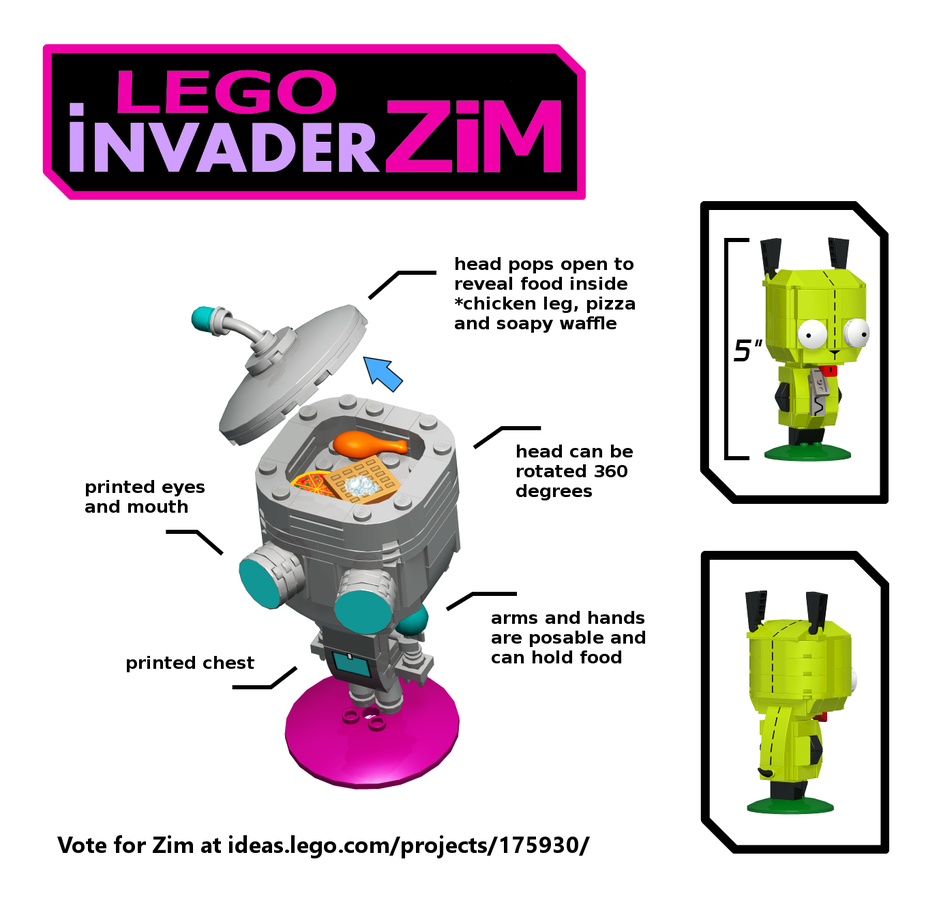 LEGO IDEAS - Invader Zim Brick-Built Figures