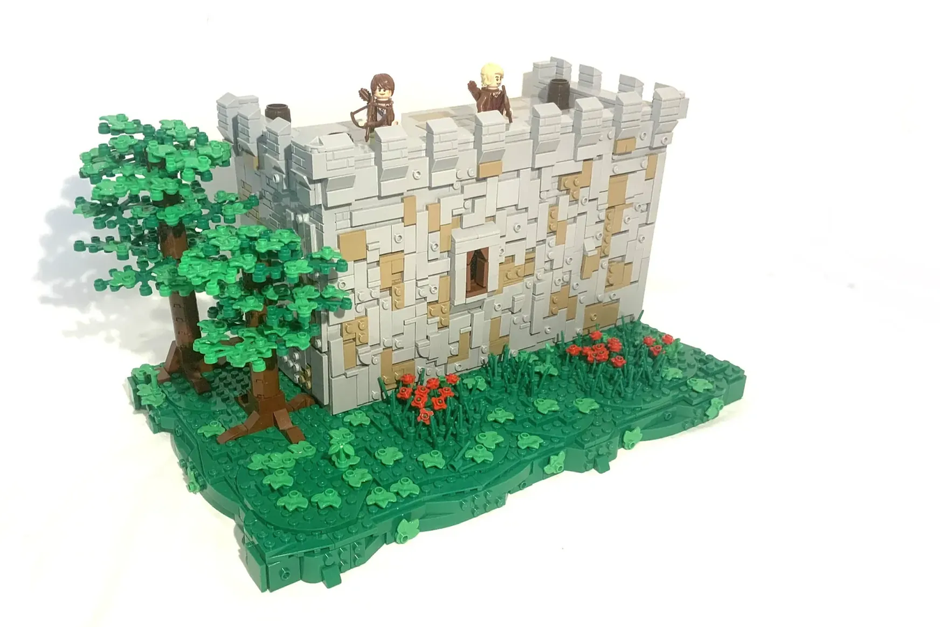 Lego castle best sale wall techniques