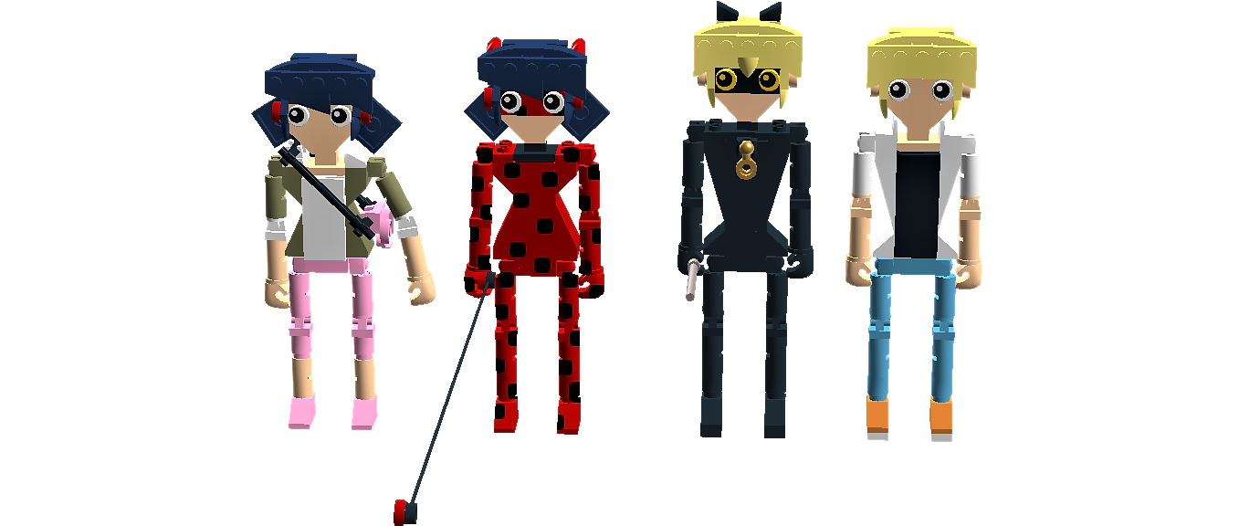 LEGO IDEAS - Miraculous: Tales of Ladybug and Cat Noir Figures