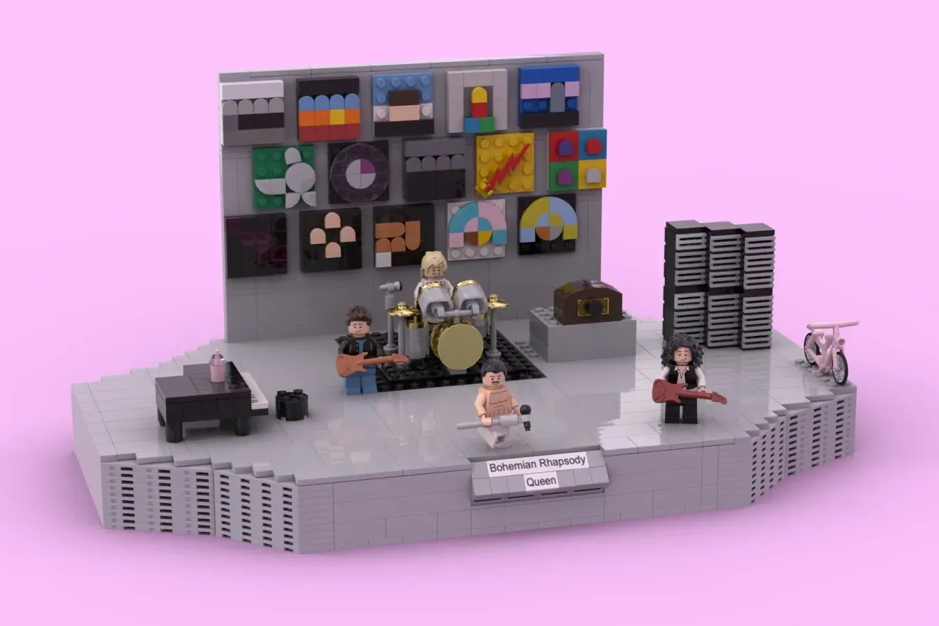 Lego queen hot sale live aid