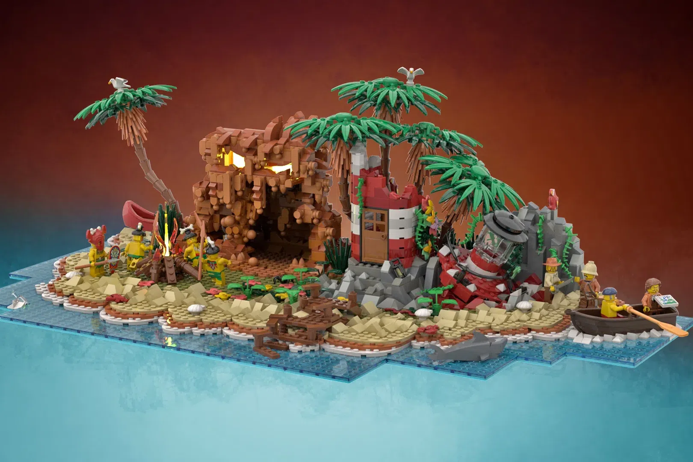 LEGO IDEAS Mud Monster Island