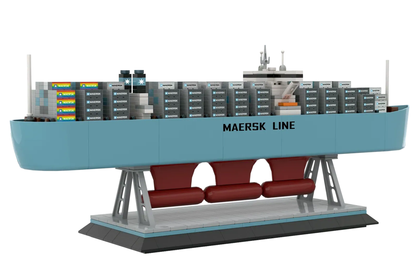 LEGO IDEAS Maastricht Maersk Triple E Typ 2 Maersk Miniature Model