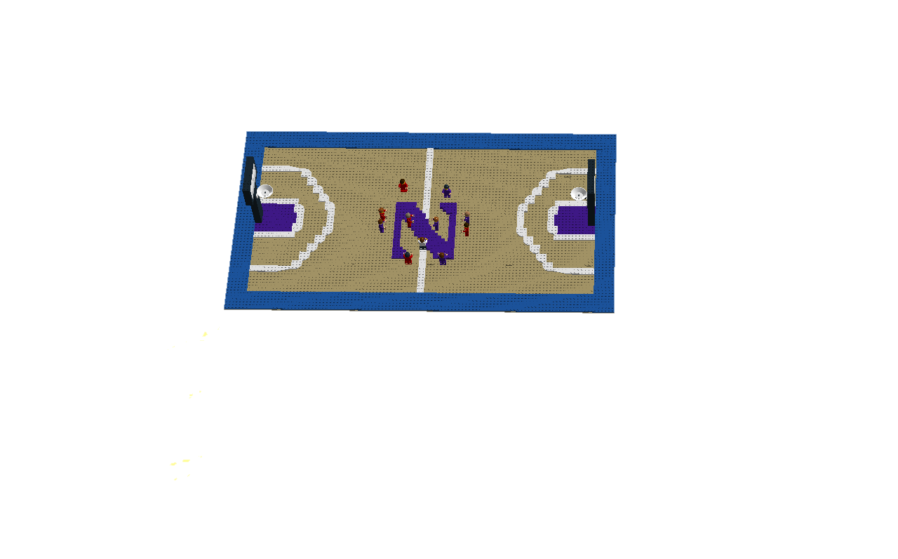 LEGO IDEAS Northwestern Basketball Court