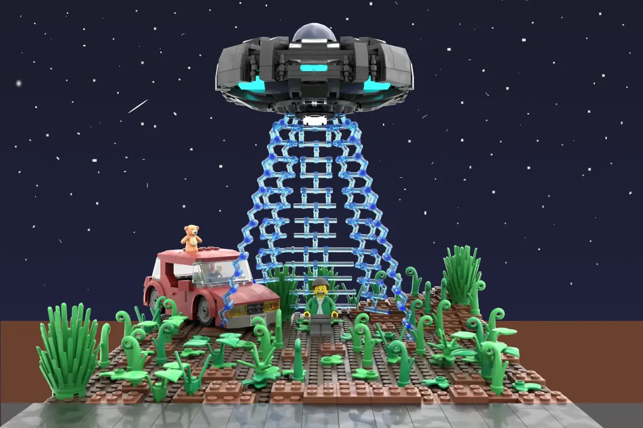 Lego ufo abduction sale