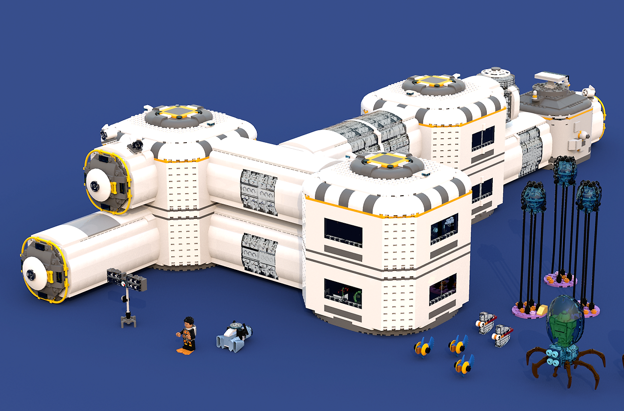 Lego best sale submarine base