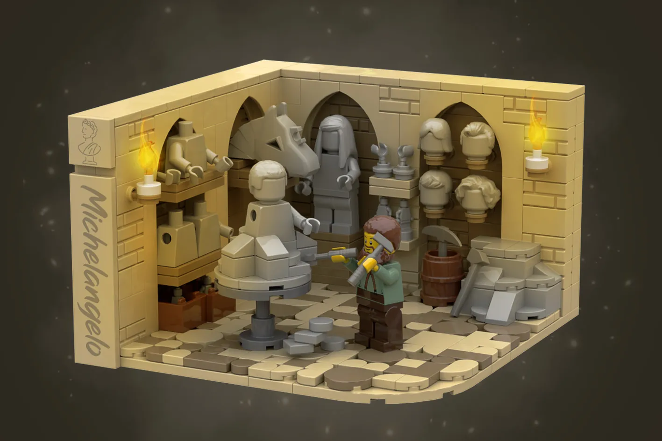 LEGO IDEAS "Michelangelo" the Sculptor