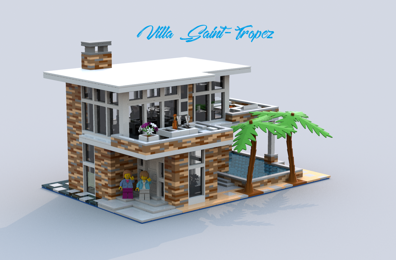 Lego architecture online villa