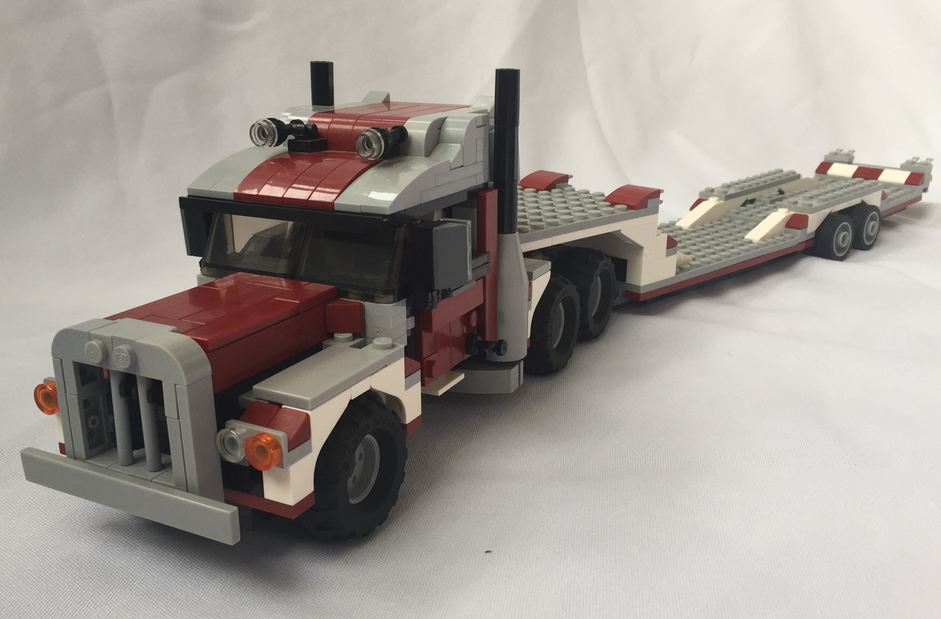 Lego Flatbed Truck With Trailer