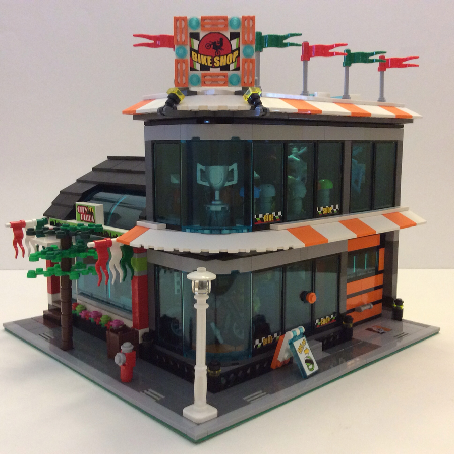 LEGO IDEAS Bike Shop City Pizza