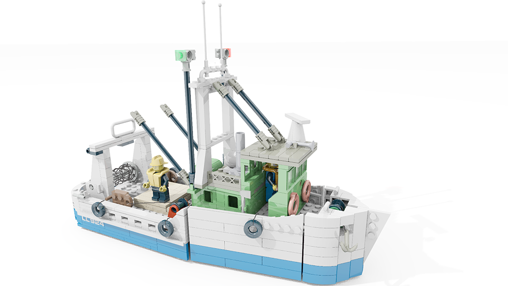  Lego Fishing Boat