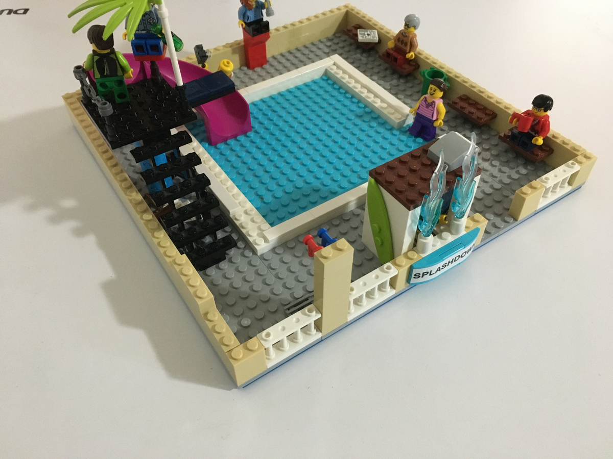 Lego swimming pool sale