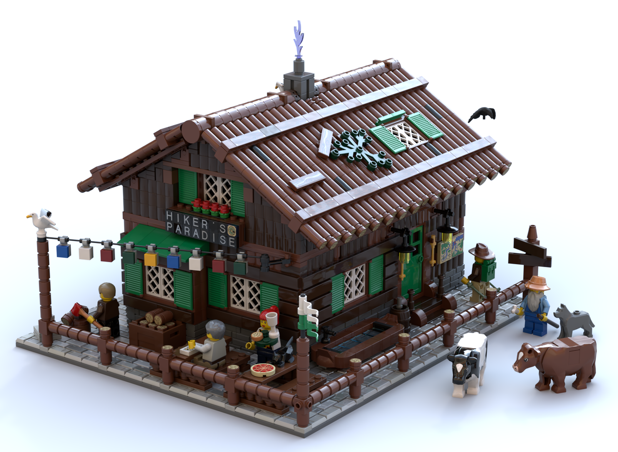 Lego store mountain hut