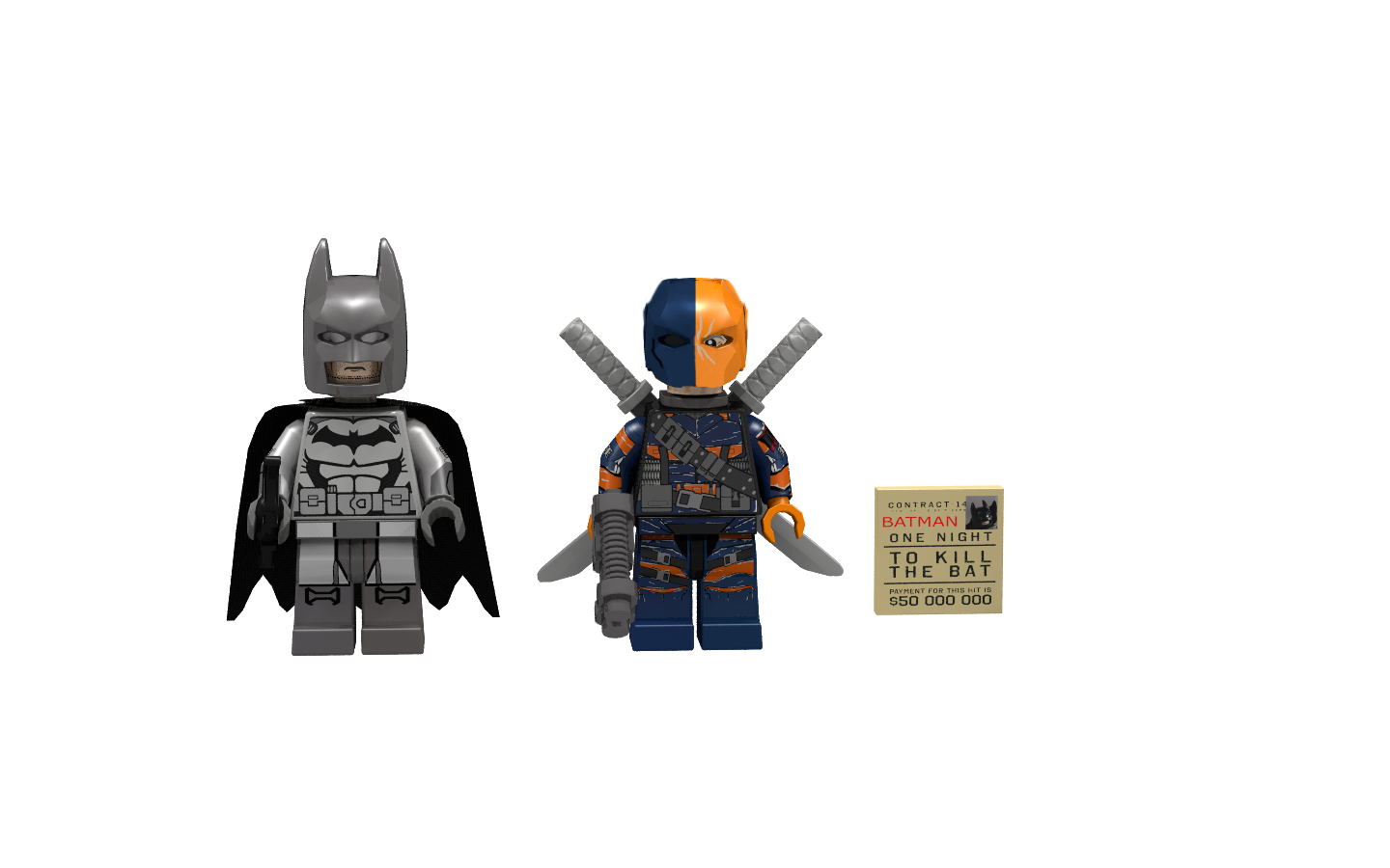 Deathstroke lego sale figure