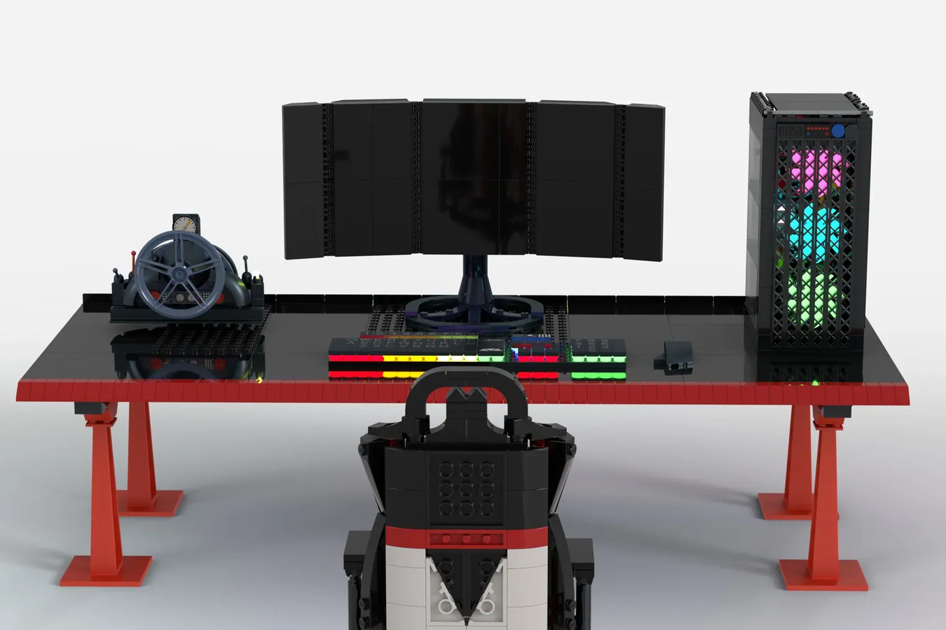 LEGO IDEAS - Triple Monitor Gaming Setup & Chair