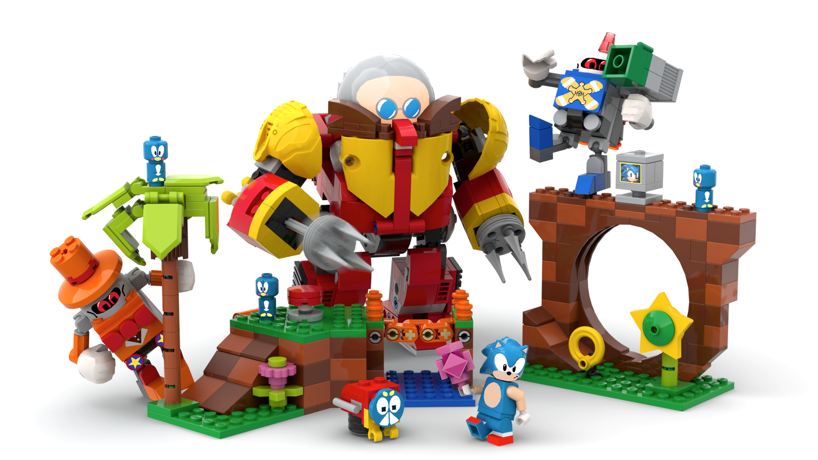 Lego Ideas Sonic Mania Green Hill Zone Concept