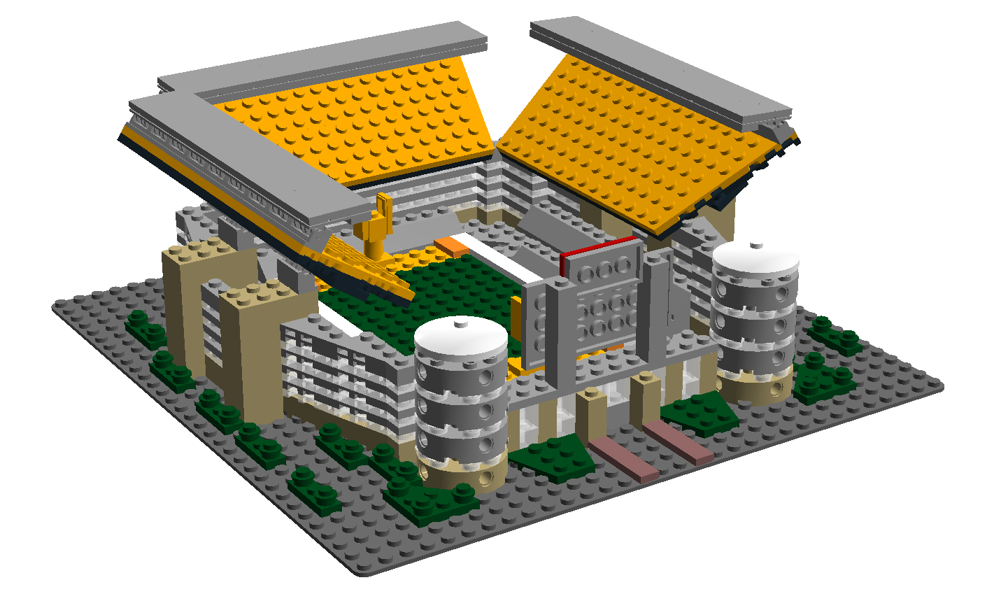 Heinz Field Lego Model - Brick Model Design