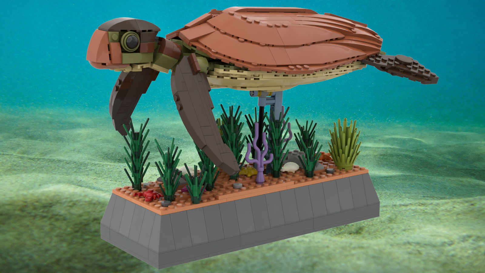 Lego sea turtle hot sale