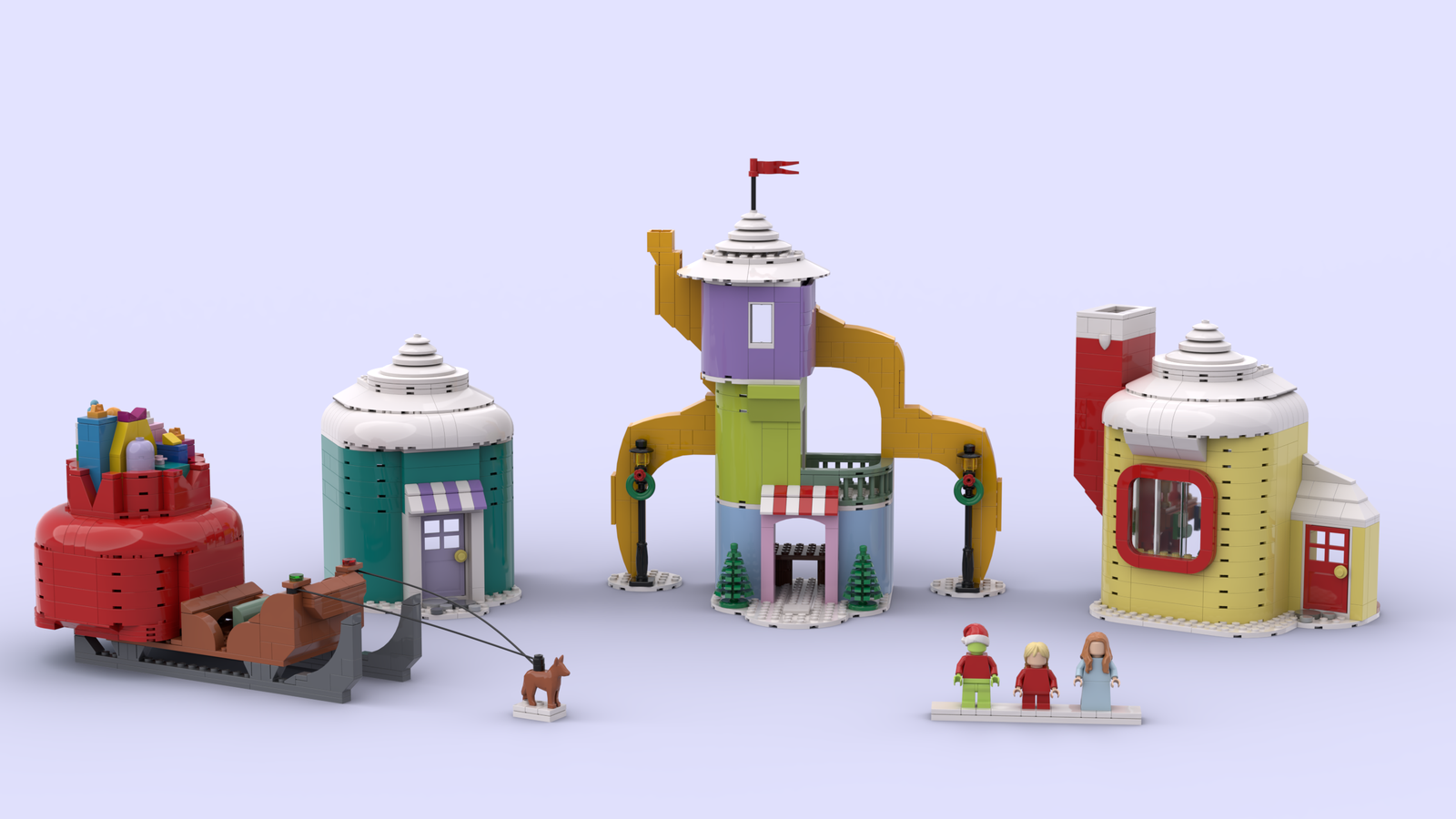 LEGO IDEAS Dr. Seuss How the Grinch Stole Christmas Whoville