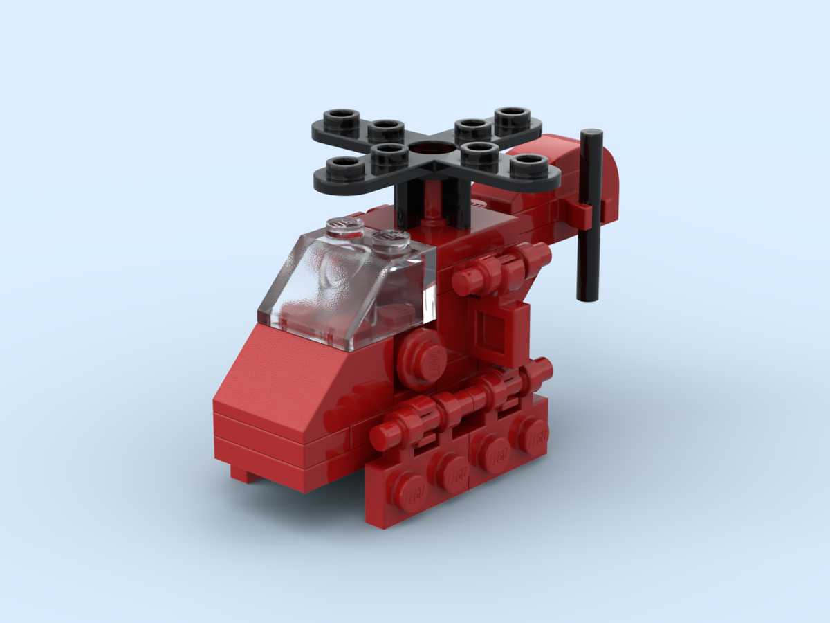 Easy Lego Mini Helicopter , LEGO MOC UH-1H Iroquois 