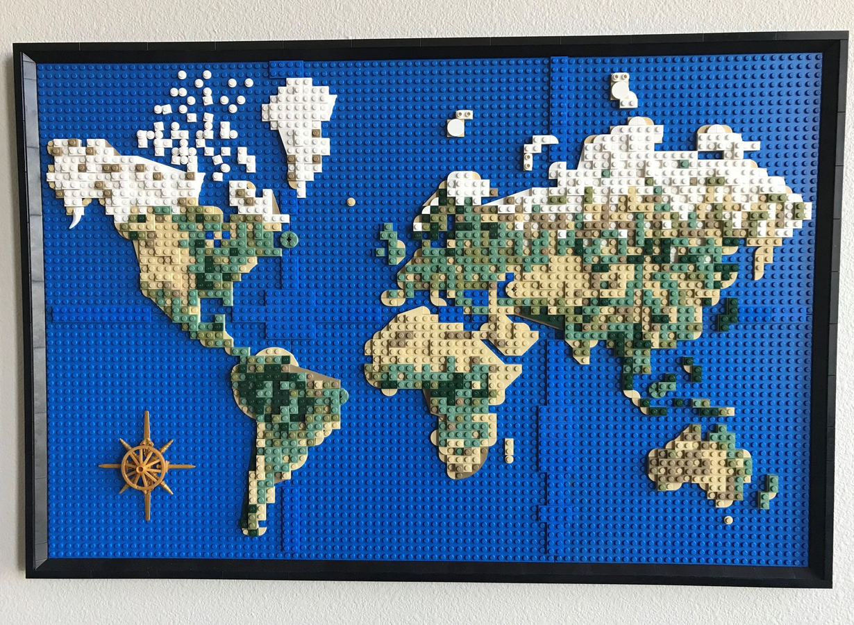 LEGO IDEAS - Relief Map of the World