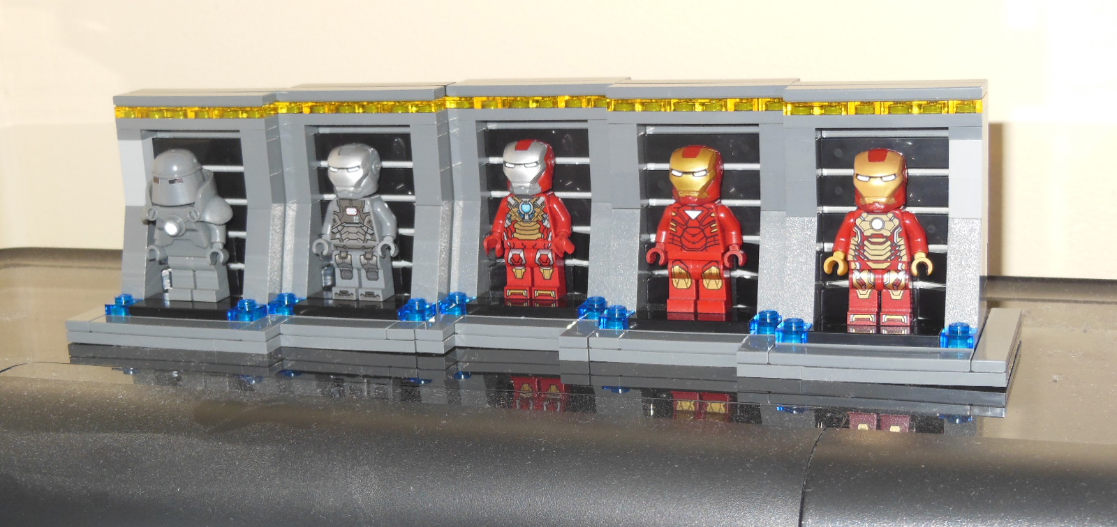 Lego custom iron store man hall of armor