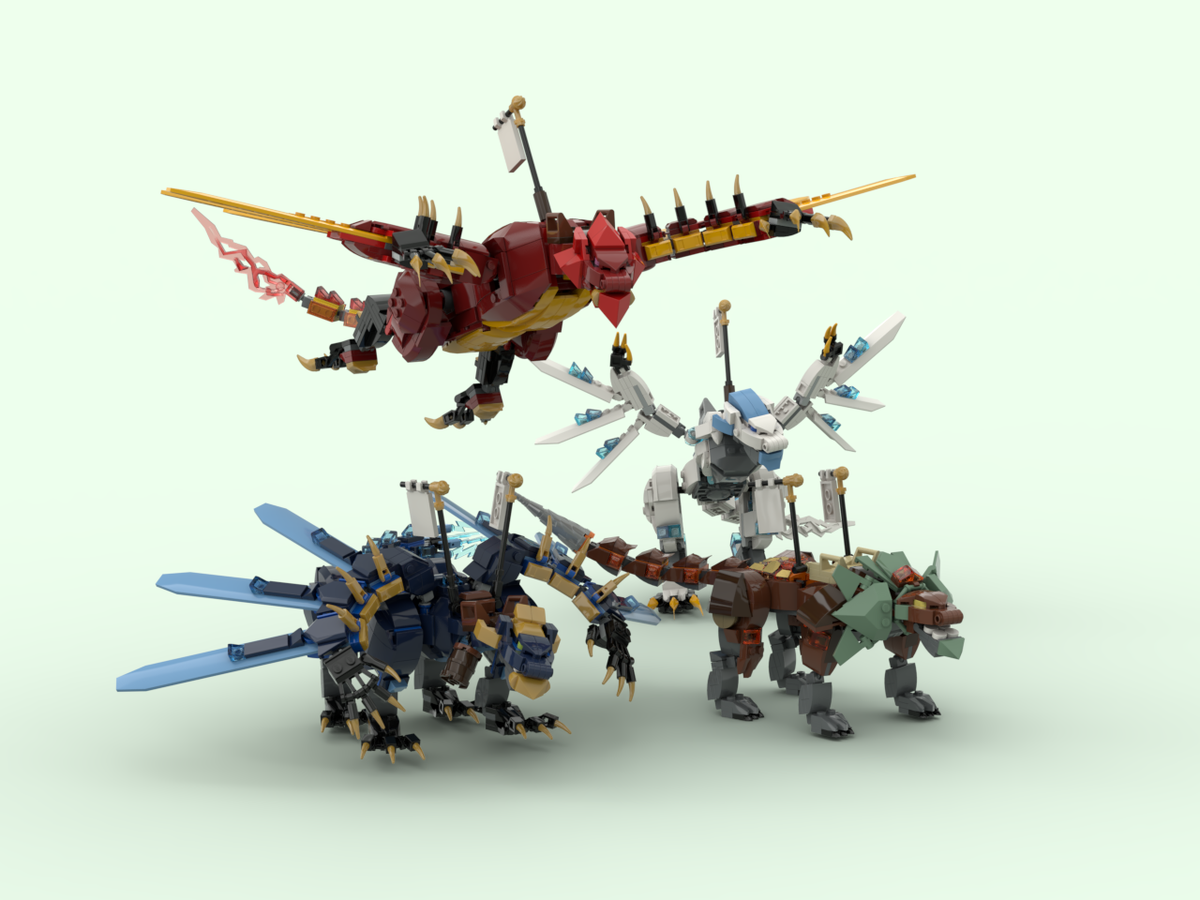 Lego ninjago hot sale all dragons