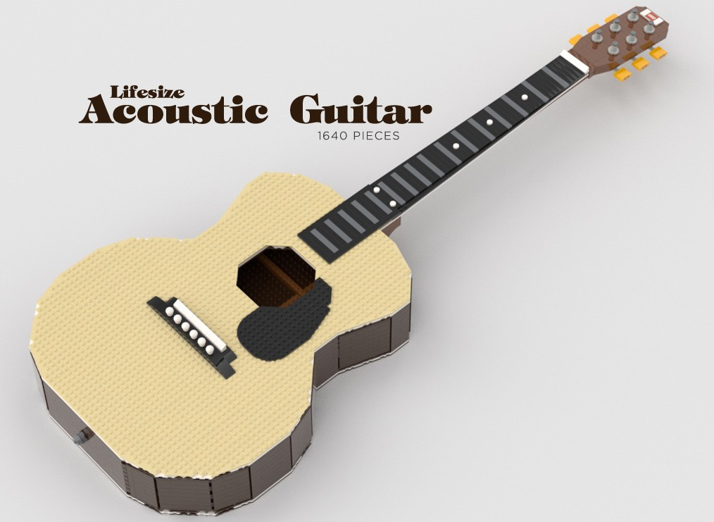 LEGO IDEAS - Lifesize Acoustic Guitar